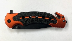 Складной нож Lanmark оранжевыми вставками на рукояти
