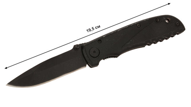 Складной нож Maxam® Black Blade Tactical Folder