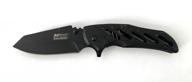 Складной нож MTech с черным лезвием и рукоятью