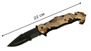 Складной нож со стеклобоем Lion Tools 9462 (Мексика) - размер