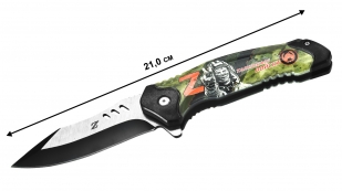 Складной нож танкиста с символикой Z-V