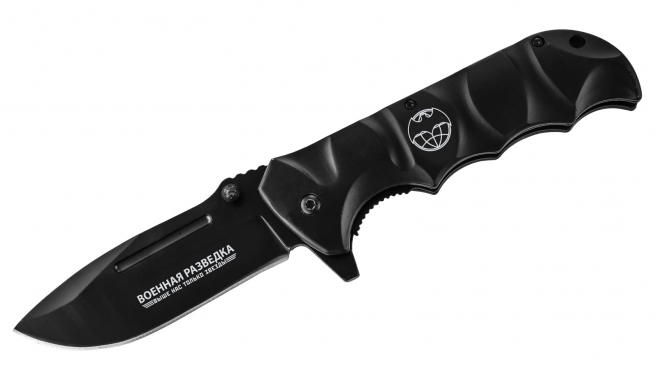 Складной нож ZOV с символикой Военной разведки