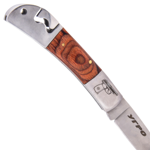 Солидный складной нож с гравировкой УГРО высокого качества