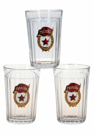Советские гранёные стаканы "Гвардия" с доставкой