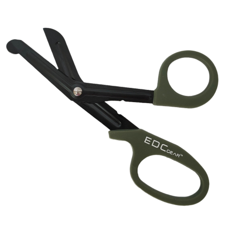 Спасательные ножницы EDC Gear (хаки-олива) 