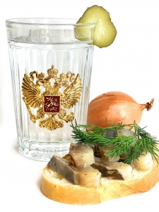 Стакан с гербом России