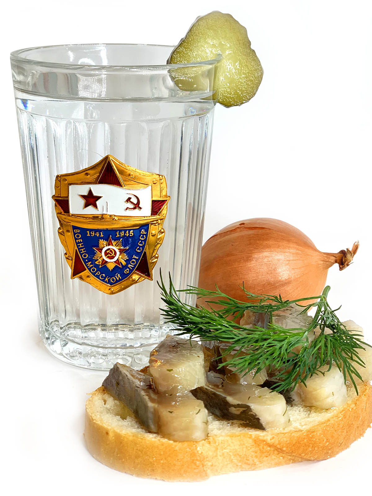 Подарочный стакан с символикой ВМФ