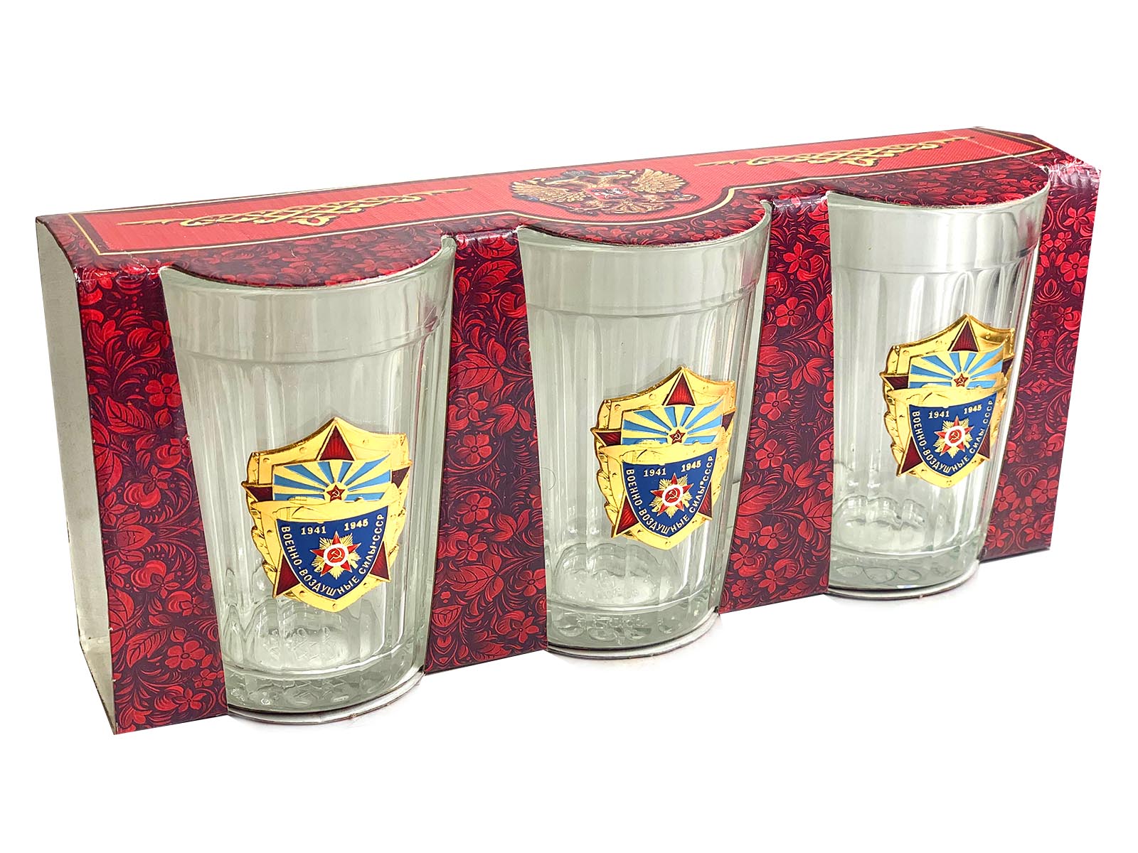 Подарочный набор стаканов ВВС СССР
