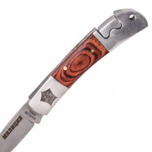 Статусный складной нож с символикой Милиции высокого качества