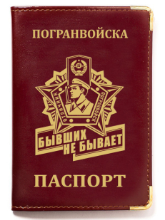 Стильная обложка на паспорт "Погранвойска"