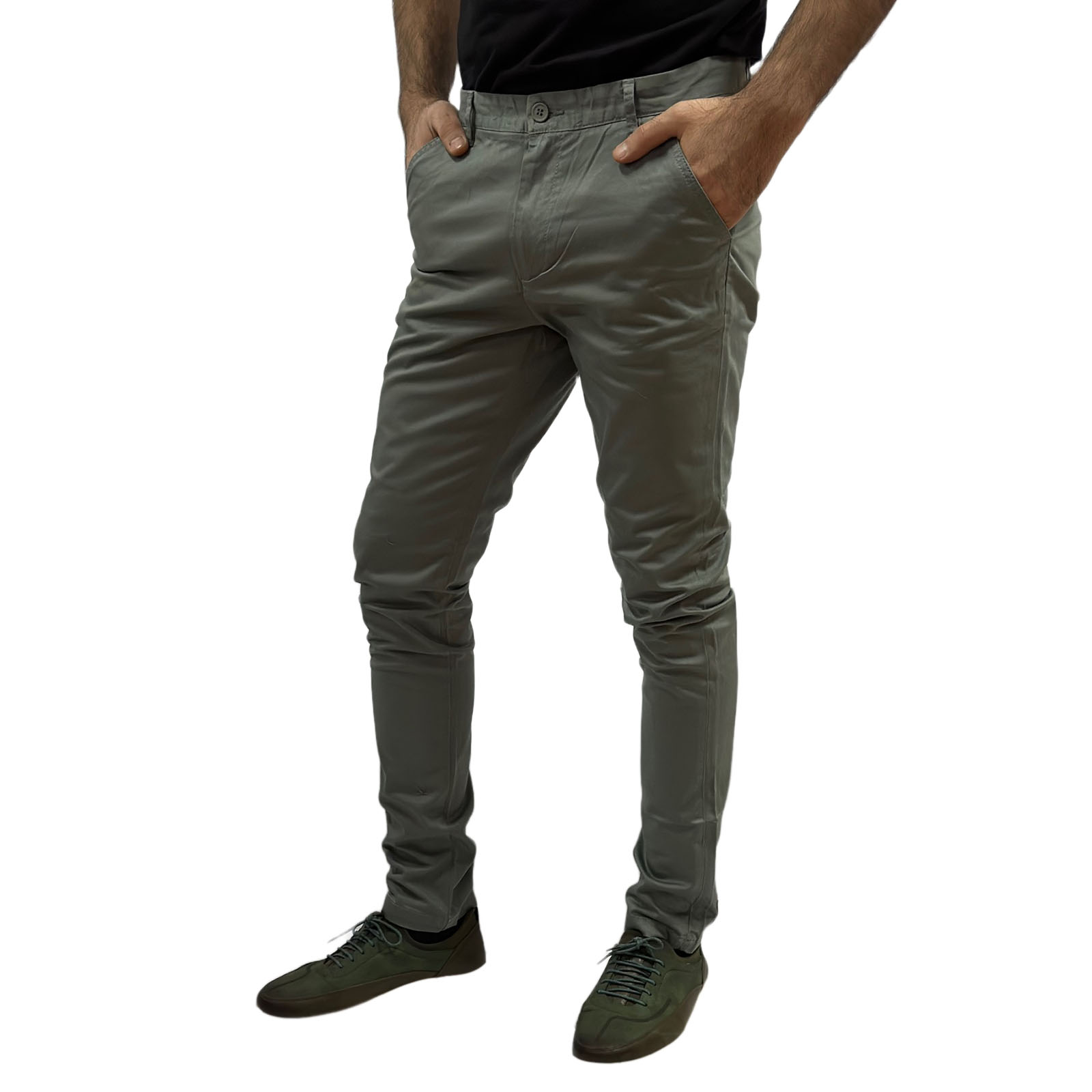 Мужские серые брюки от Connor - из 98% хлопка с добавлением эластана 2% №24