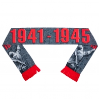 Стильный шелковый шарф "Победа 1941-1945"