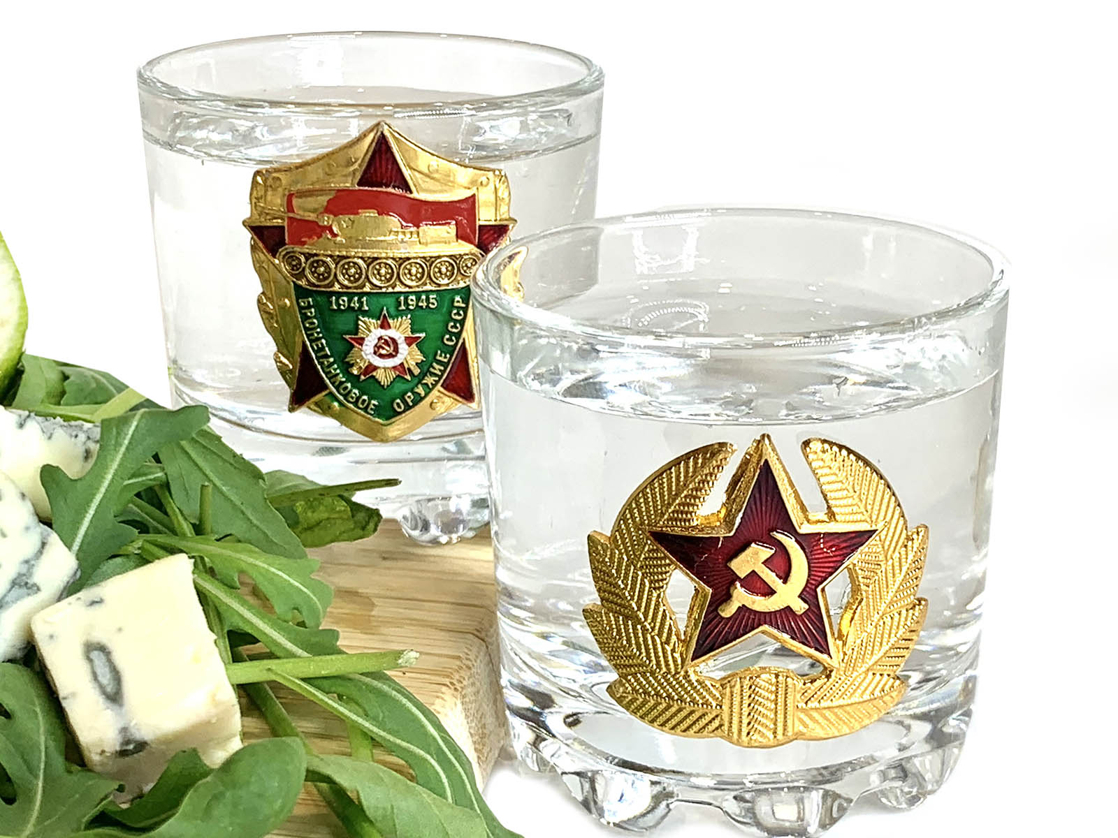 Набор стопок 3 штуки с символикой армии СССР 