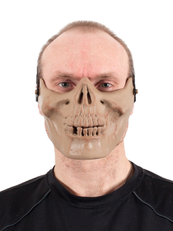 Страйкбольная полулицевая маска-череп