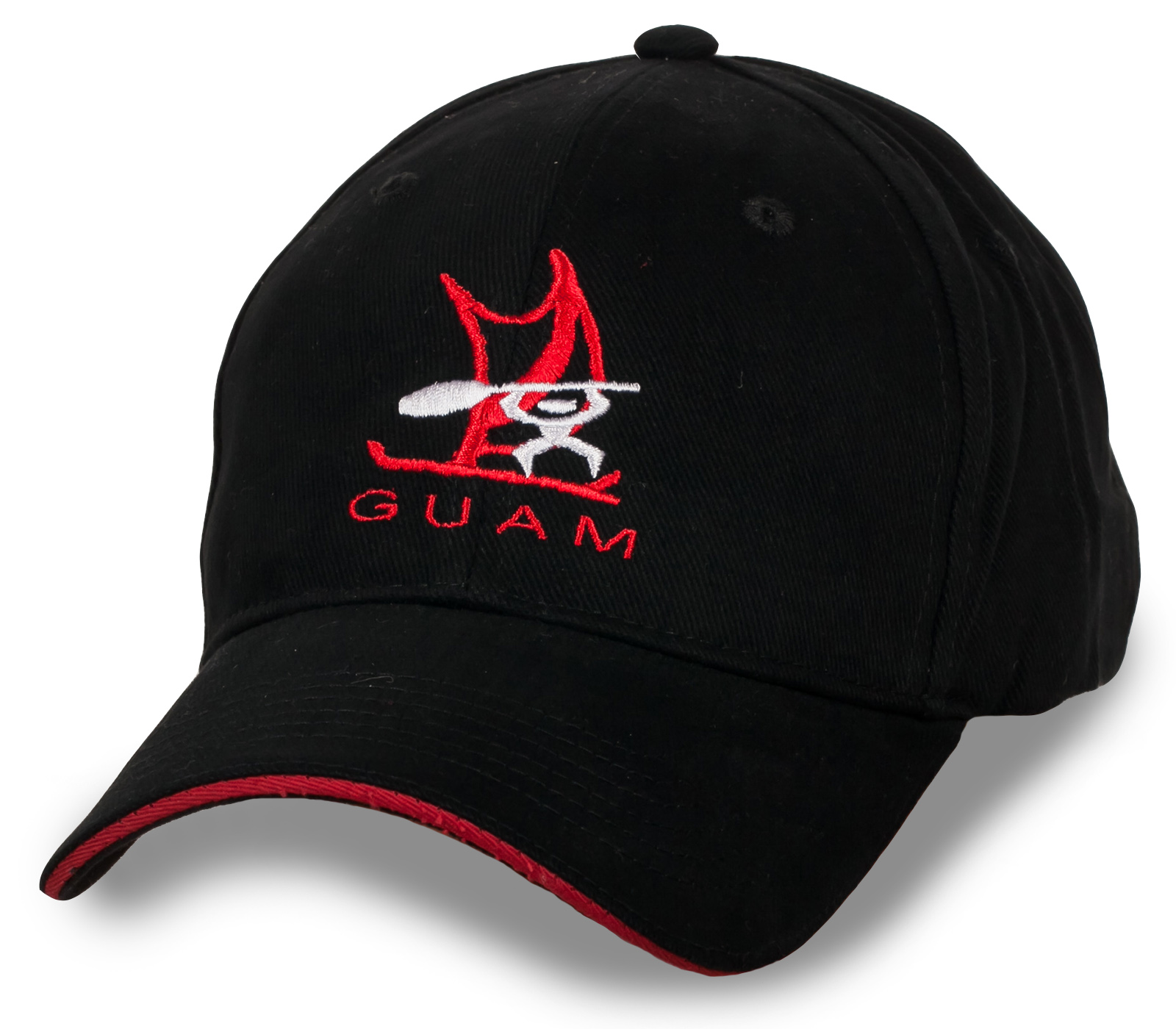 Купить строгую черную бейсболку Guam с удобной доставкой