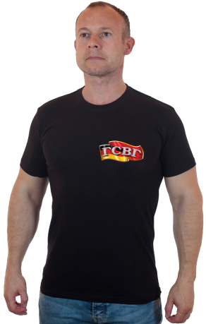 Строгая мужская футболка с эмблемой ГСВГ - купить с доставкой