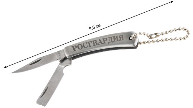 Сувенирный ножик "Росгвардия" - общая длина