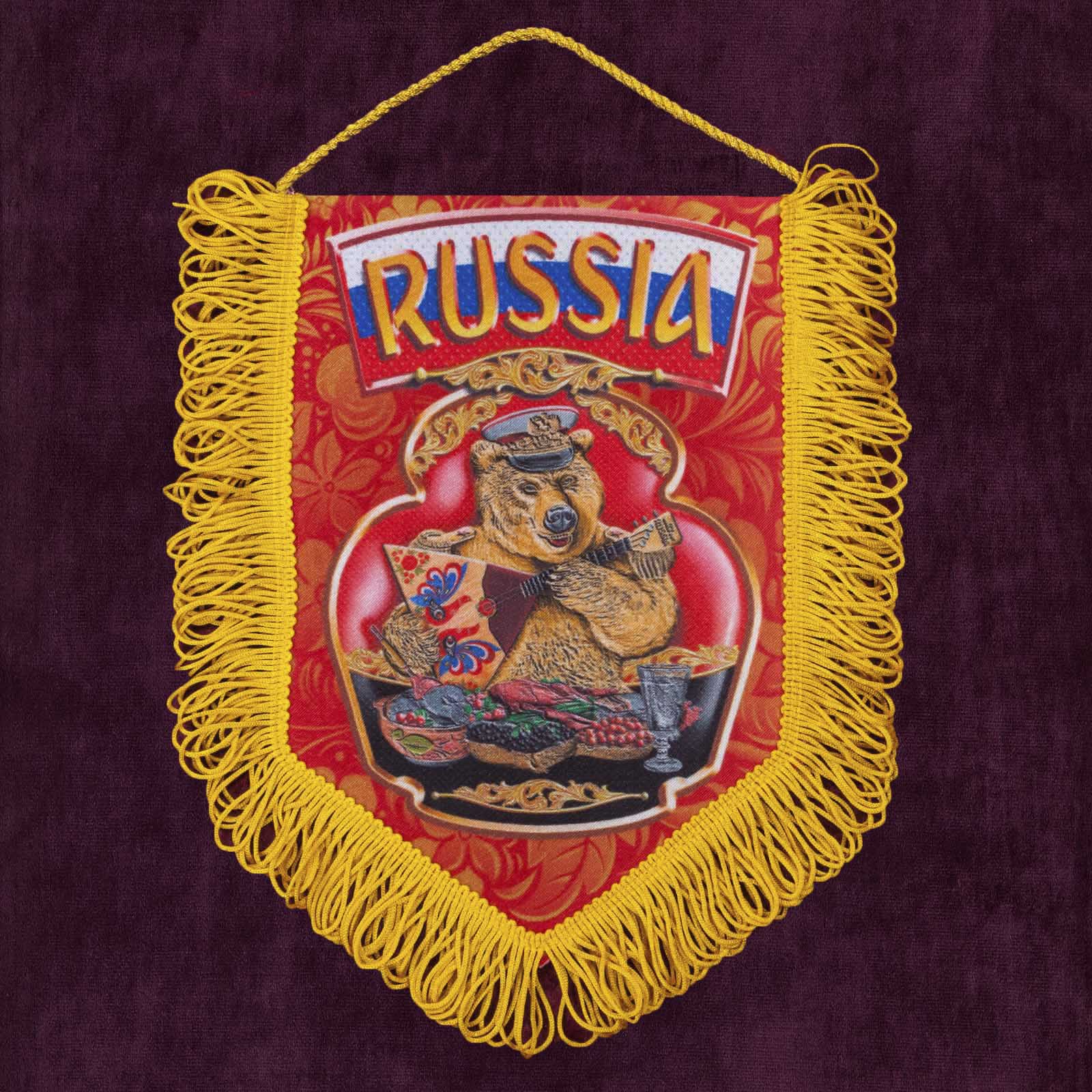 Купить сувенирный вымпел "Russia" по выгодной цене