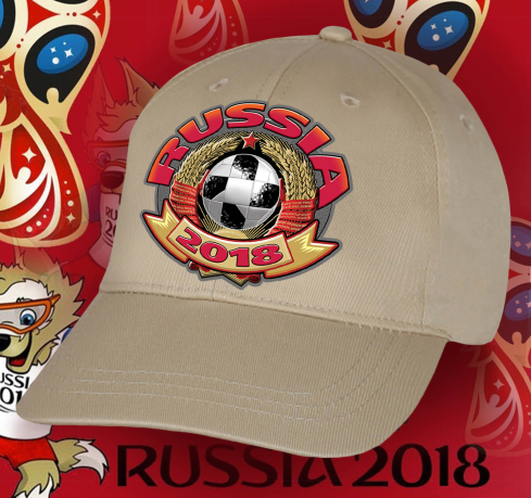 Светлая кепка Russia