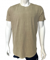 Светло-коричневая мужская футболка KSCY классического кроя