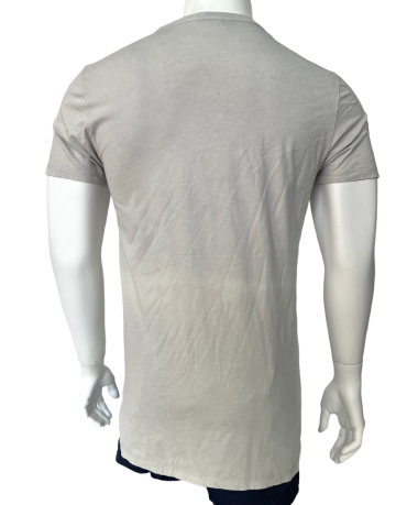Светло-серая мужская футболка KSCY классического кроя