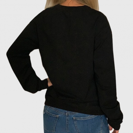 Черный женский свитер-реглан Munkstar