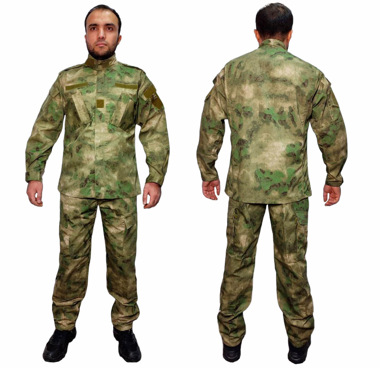 Тактическая форма из рубашки и штанов (защитный камуфляж) - Застежки-липучки Велкро для идентификационных патчей и шевронов №101