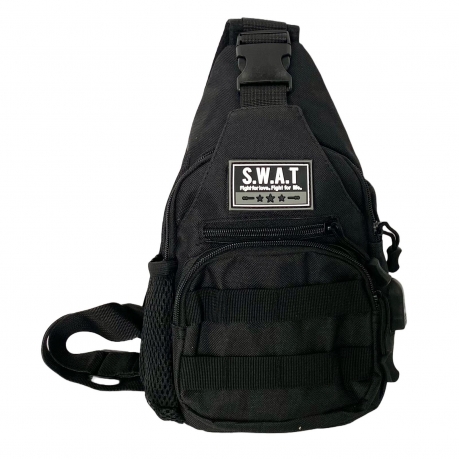 Тактическая однолямочная сумка SWAT (черная) 