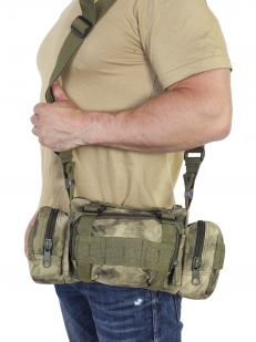 Тактическая поясная сумка с наплечным ремнём Тактическая поясная сумка с наплечным ремнём