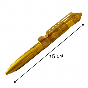 Тактическая ручка самозащиты Premium Survival (золотистая)