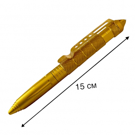 Тактическая ручка самозащиты Premium Survival (золотистая)