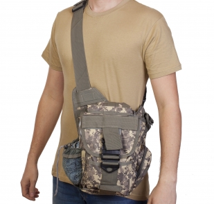 Тактическая сумка через плечо (камуфляж ACU)