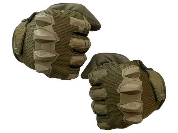 Тактические перчатки для спецопераций хаки-олива - в Военпро