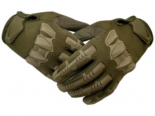 Тактические перчатки для спецопераций хаки-олива