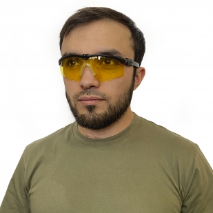 Тактические стрелковые очки с защитой UV 400 желтые
