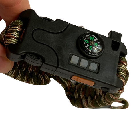 Тактический браслет из паракорда с компасом