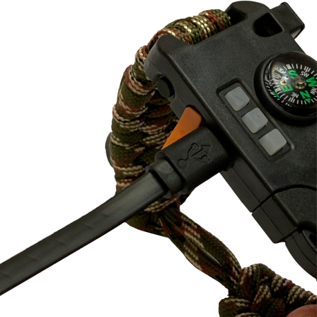 Тактический браслет из паракорда с компасом