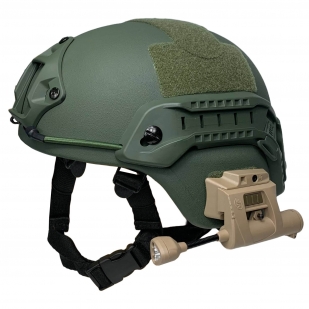 Тактический фонарь на шлем Princeton Tec Charge MPLS для спецоперации (койот)