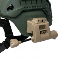 Тактический фонарь на шлем Princeton Tec Charge MPLS для спецоперации (койот)