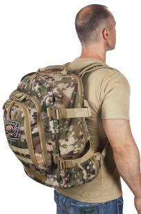 Тактический камуфляжный рюкзак с шевроном Рыболовный спецназ заказать в подарок