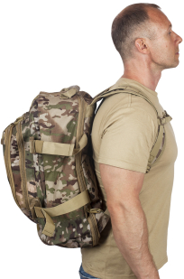Тактический камуфляжный рюкзак с шевроном Рыболовный спецназ купить выгодно