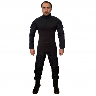 Тактический костюм с усилением коленей G3 силовикам на спецоперацию (черный) 