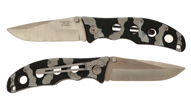 Тактический нож Herbertz Einhandmesser Tarndesign 245312 (Германия) - купить онлайн