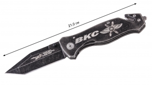 Тактический нож с символикой ВКС - длина