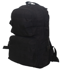 Вместительный тактический рюкзак черного цвета (30 л)