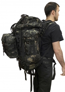 Тактический рюкзак большого объема (100 литров, Black Multicam)