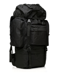 Тактический рюкзак большого объема (75 литров, черный)