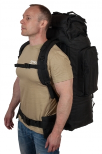 Тактический рюкзак большого объема (70 литров, черный)