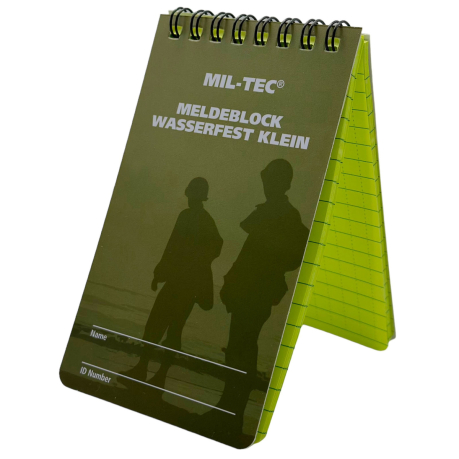 Тактический водонепроницаемый блокнот Mil-Tec 7х13см, 100 страниц