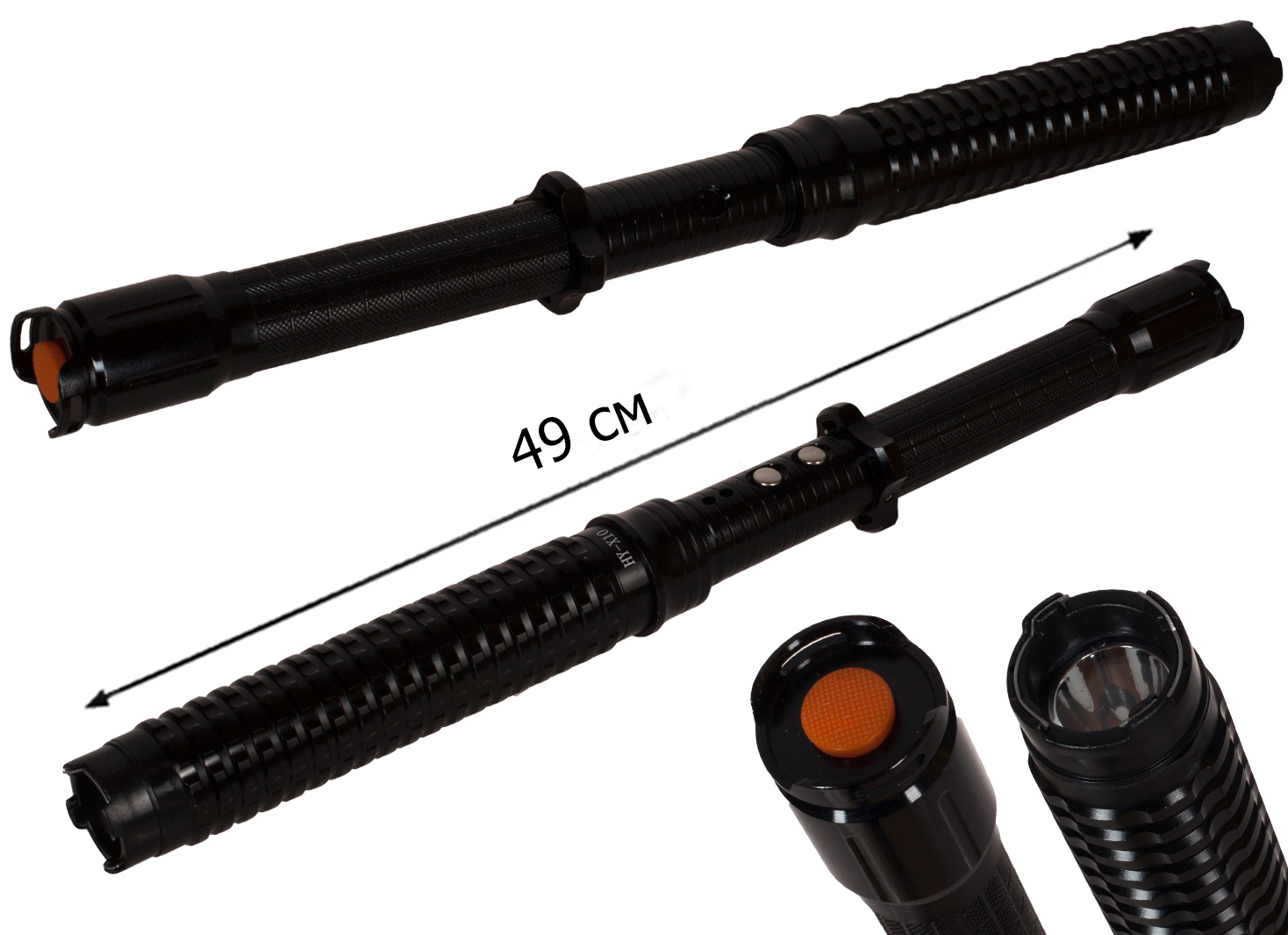 Раскладная телескопическая палка-дубинка для самообороны, в чехле оптом